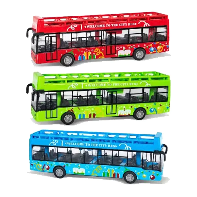 

Модель автомобиля из сплава 15 см, Тяговая миниатюрная прочная модель городского автобуса, обучающая детская игрушка для мальчиков, подарок