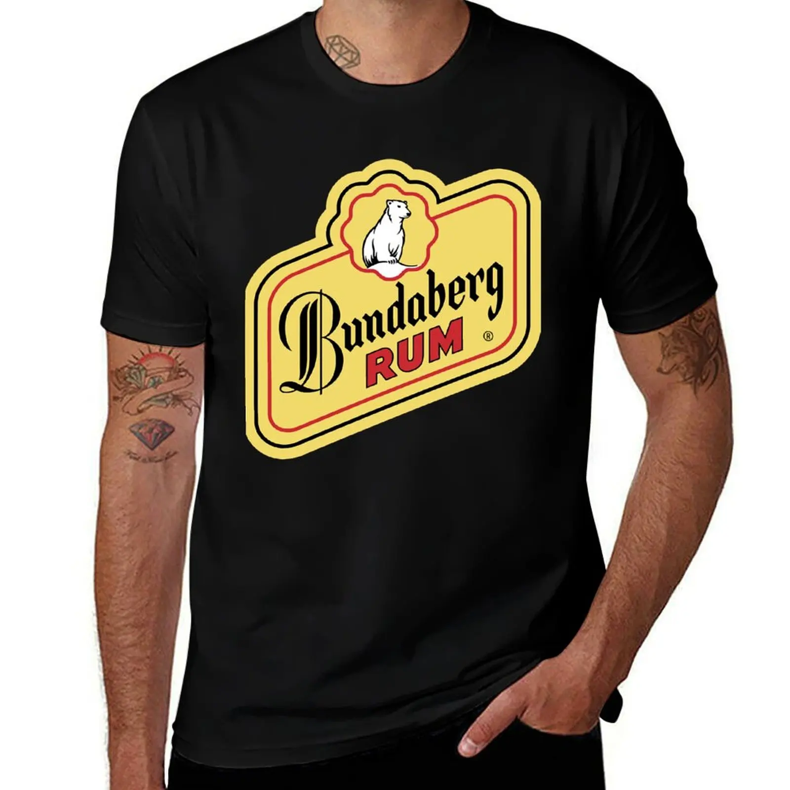 Фото Футболка с логотипом Bundaberg Rum, базовая футболка с короткими рукавами для рабочих №1