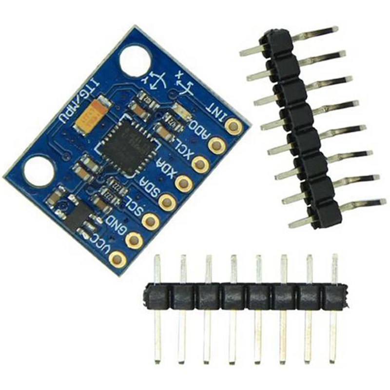 

3 Pieces GY-521 MPU-6050 MPU6050 Gyroscope Sensor Module 16-Bit AD Converter Data Output IIC I2C For Arduino