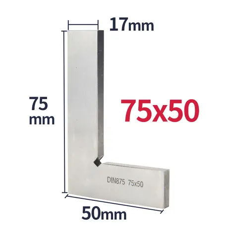 Tooleye Плоский угольник 90 градусов 50x40/75x50 мм