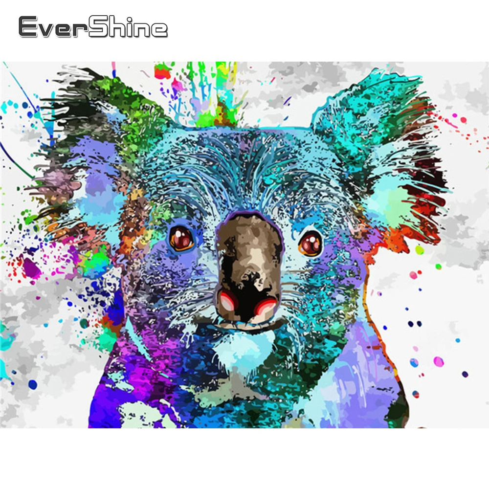 

Алмазная живопись EverShine Koala, картина «сделай сам», алмазная вышивка, картина квадратной формы, фотография 5D, домашний декор