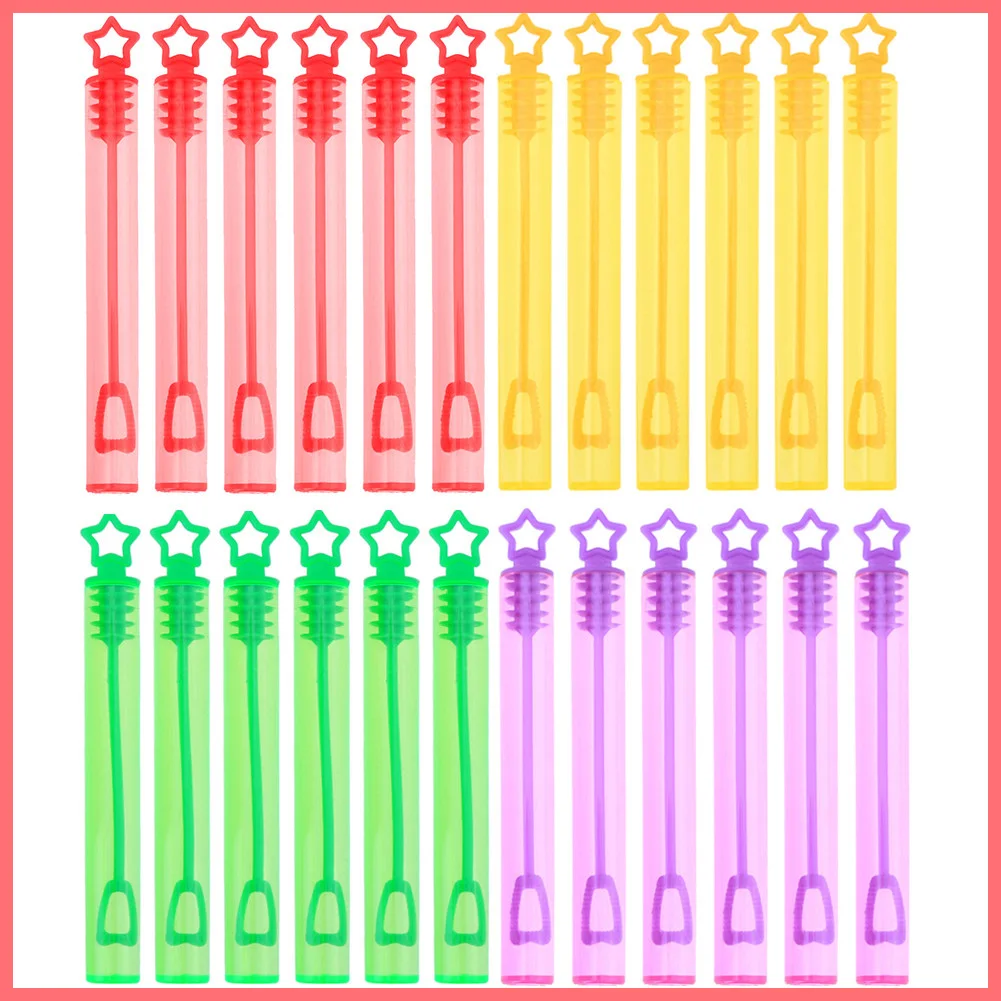 

Пустая волшебная палочка, трубка «сделай сам», пузырьки для мыла, модель игрушечной бутылки, ручная работа, Пузырьковая машина, 24 шт.