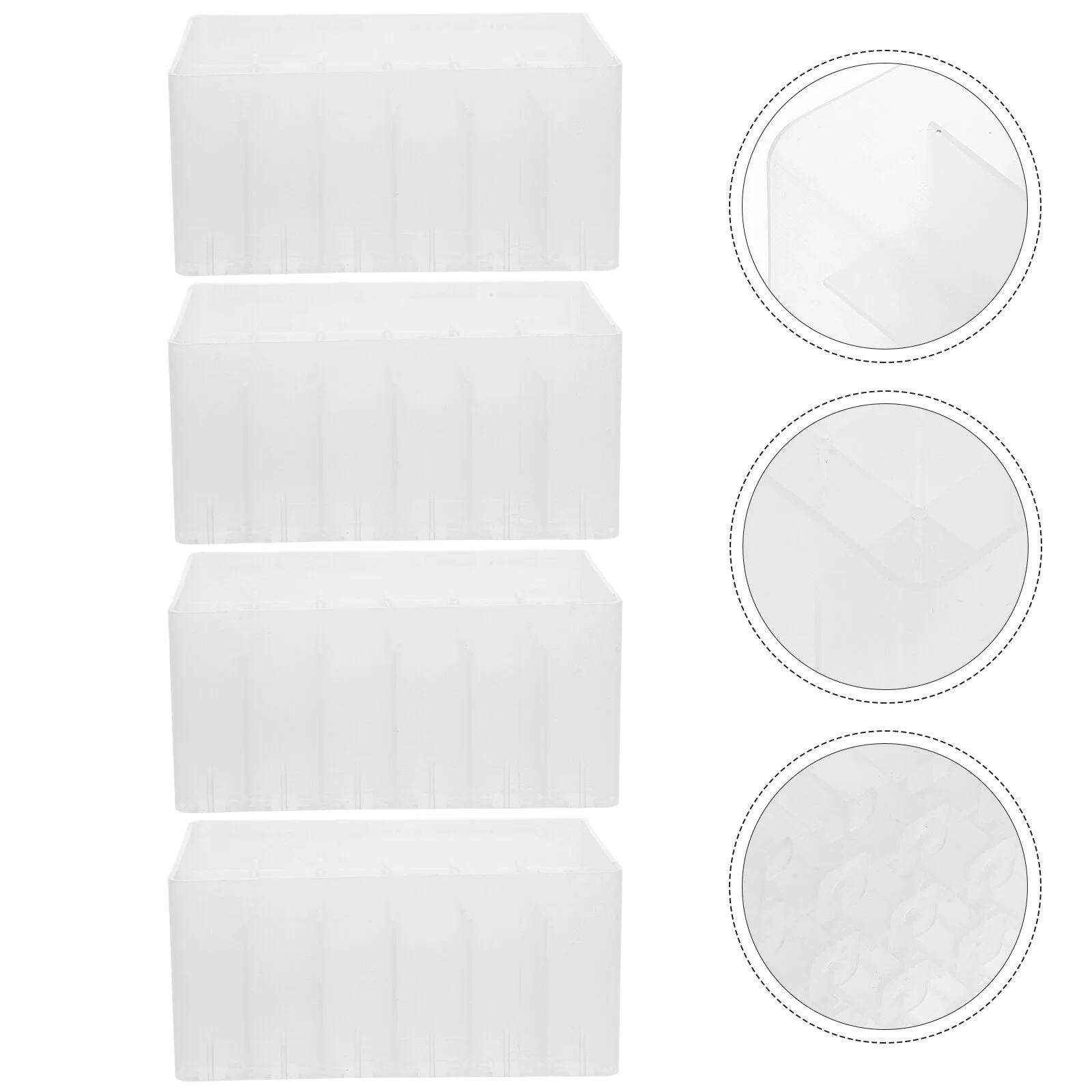 

Marker Storage Box Plastic Pen Holder Markers Desk Stand Organizer Portable Compartment