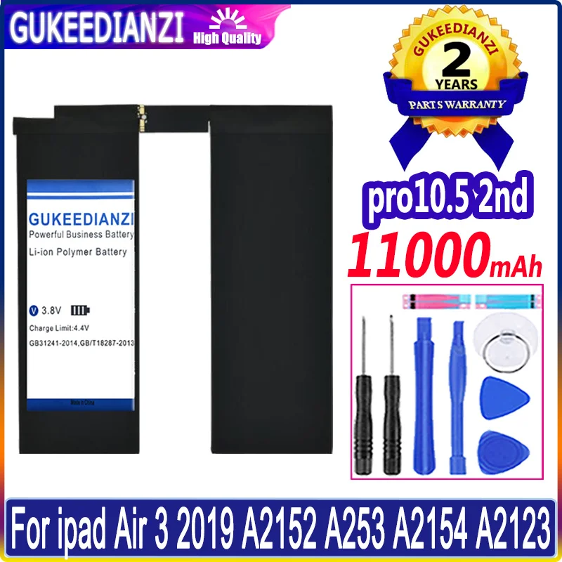 

Аккумулятор Pro 10,5 11000 мАч для Ipad Air 3 Air3 (2019) A2152 A253 A2154 A2123, сменные батареи + Бесплатные инструменты