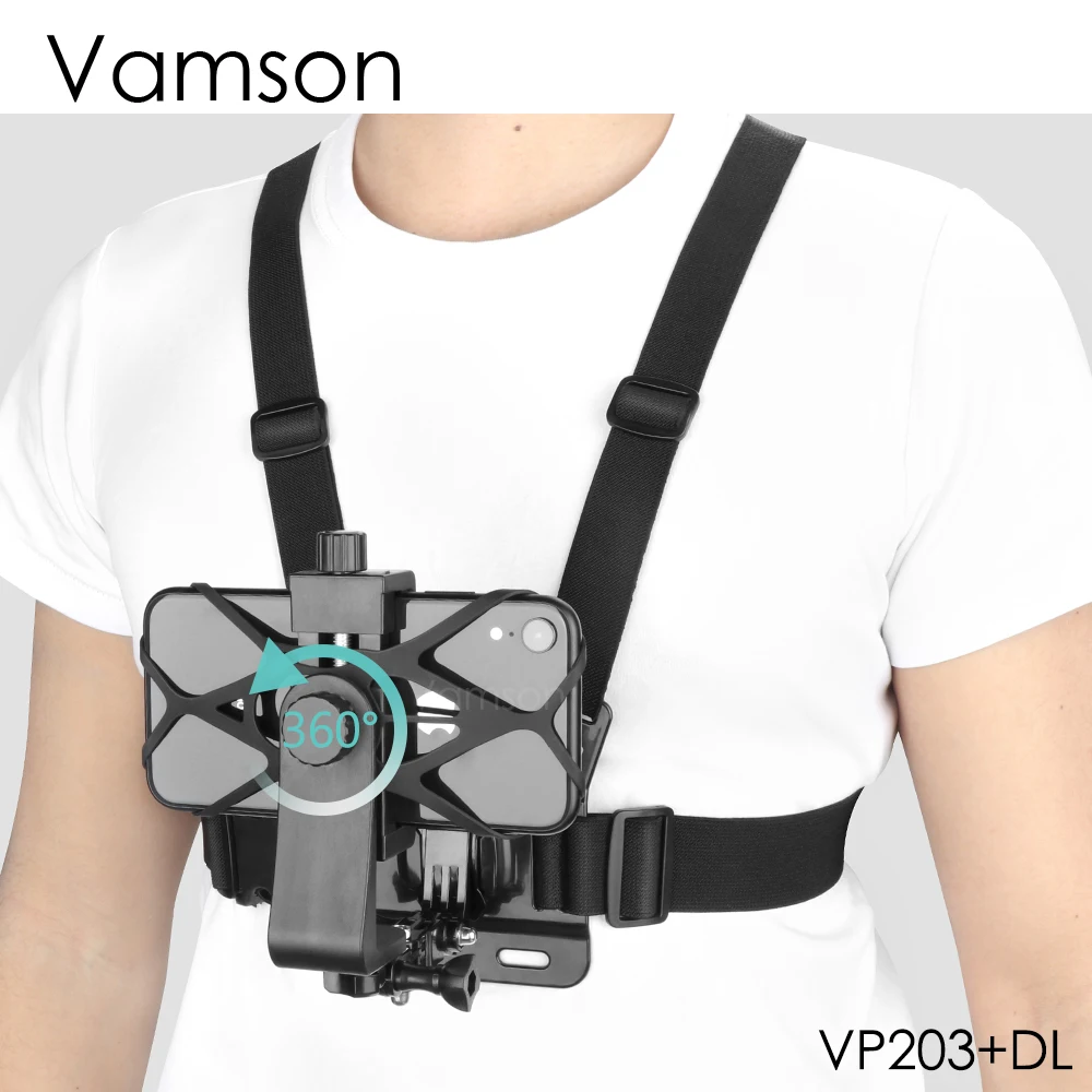 

Универсальный ремень Vamson для крепления на ремне для iPhone, Xiaomi, Samsung, Huawei, Insta360, Dji, Osmo, Gopro 10, 9, 8, 7, 6