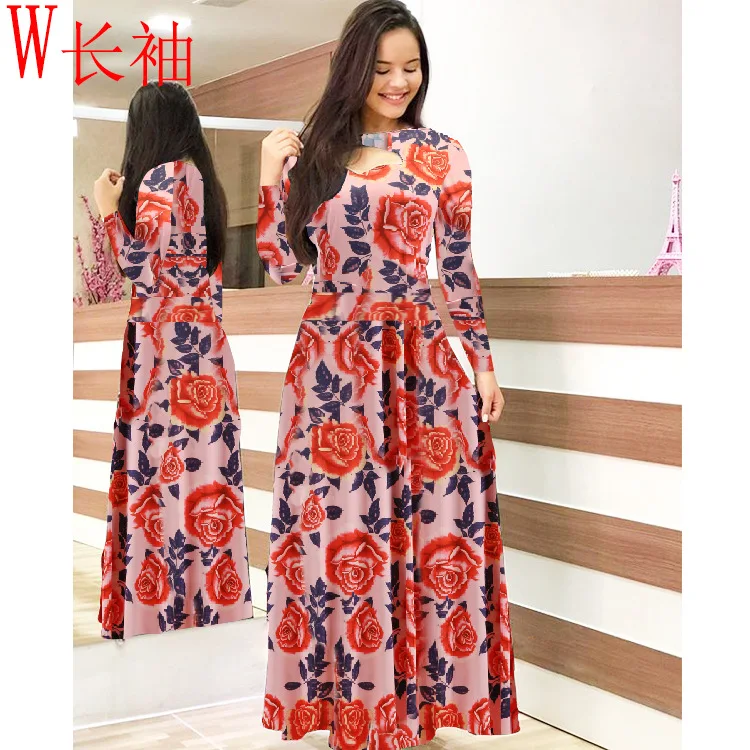 

Пляжное Летнее Длинное платье в горошек, модные женские платья-трапеции в стиле бохо с цветочным принтом, модная Ажурная свадебная одежда, Х...