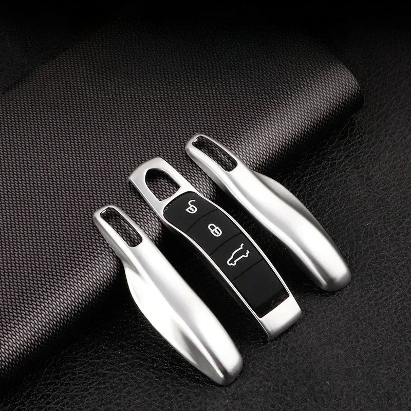 Фото Для Porsche Panamera Spyder Carrera Macan Boxster Cayman Cayenne 911 970 981 991 Чехол для автомобильного смарт-брелока с дистанционным управлением, набор чехлов для ключей №4