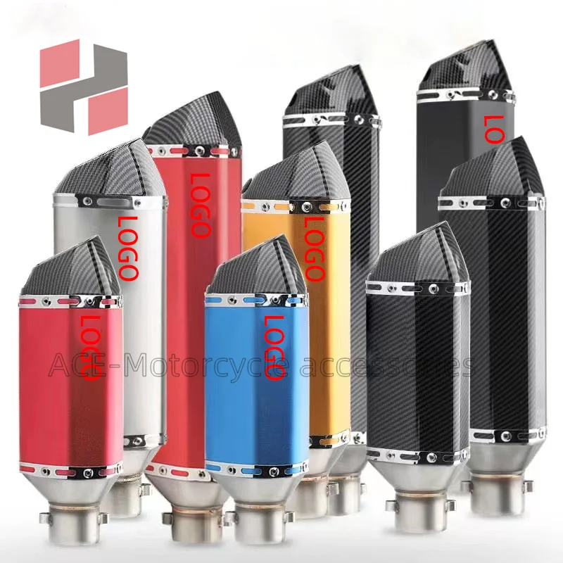 51 мм Универсальный мотоциклетный мотовездеход из углеродного волокна выхлопной