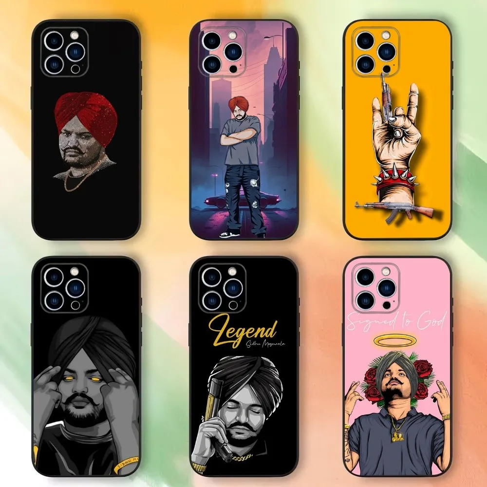 Чехол для телефона Sidhu M-Moose W-Wala iPhone 16 15 14 13 12 11 Plus Pro Max XS XR SE Mini 8 7 мягкий силиконовый