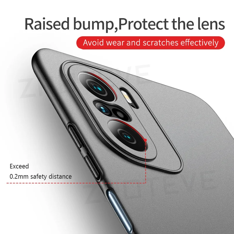 Redmi Note10 Case ZROTEVE Slim Hard PC Frosted Cover For Xiaomi Redmi Note 10 10S 10T 9S 9 11S 11 Pro Max Plus + Xiomi 5G Cases