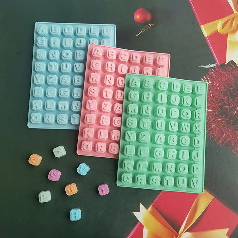 

48 Letter Enghish Alphabet letter Silicone Mold Soap Mould Cake Cupcake bake Bakeware Chocolate Soap Decorating