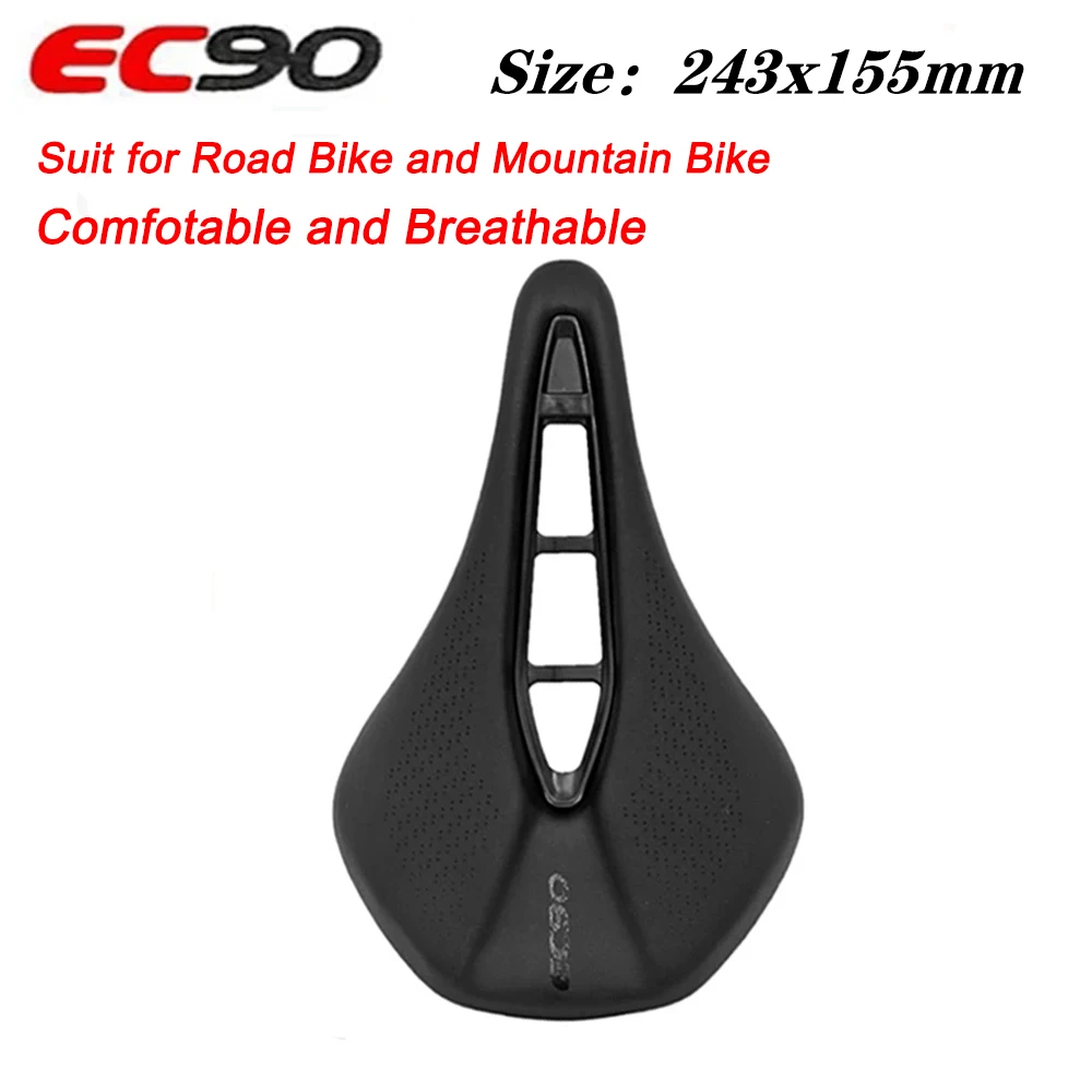 

EC90 Bicycle Saddles MTB Road Bike PU Ultralight Breathable Comfortable Seat Cushion Bike Racing Saddle Race Bike Parts
