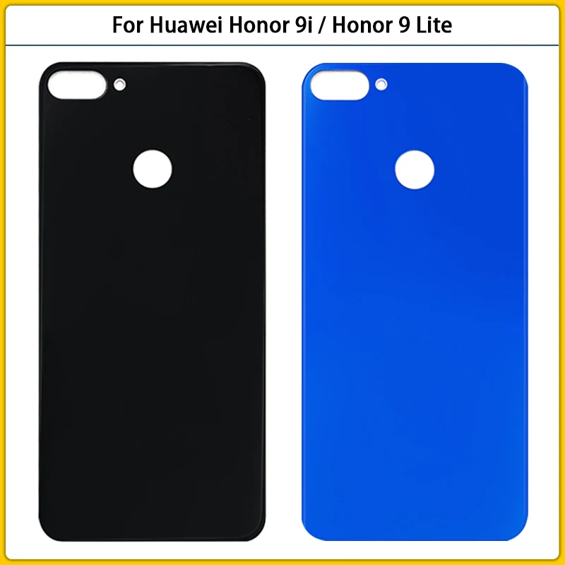 10 шт. задний корпус Honor 9 Lite 9i для Huawei задняя крышка батарейного отсека стеклянная