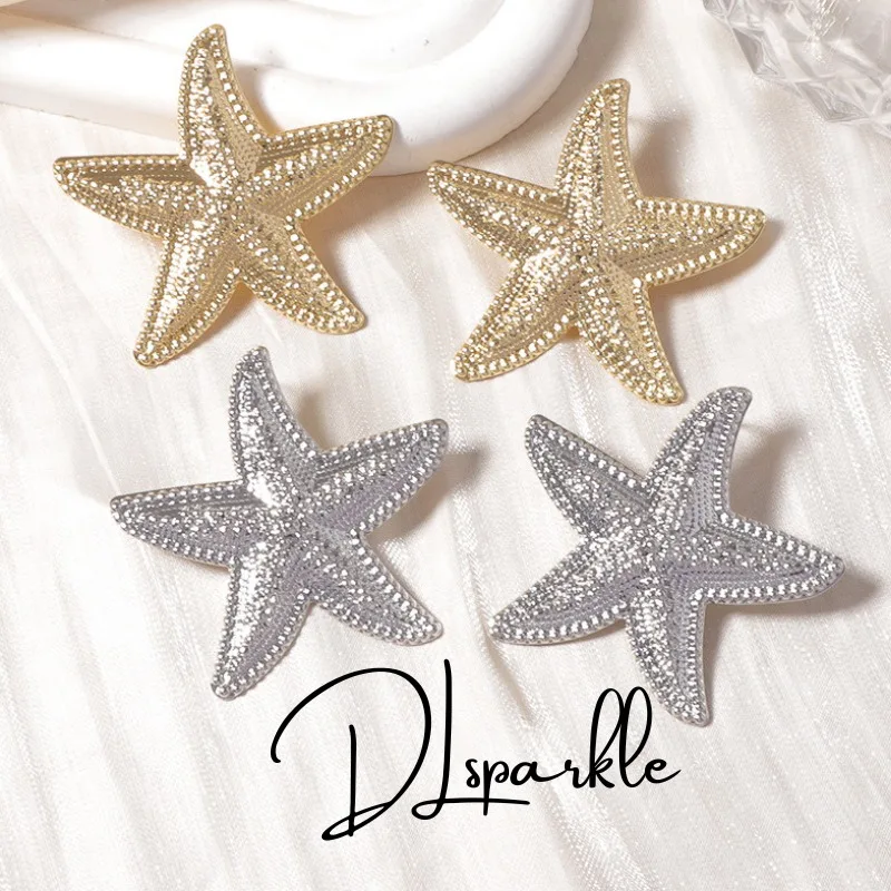 Серьги-гвоздики DLsparkle золотые