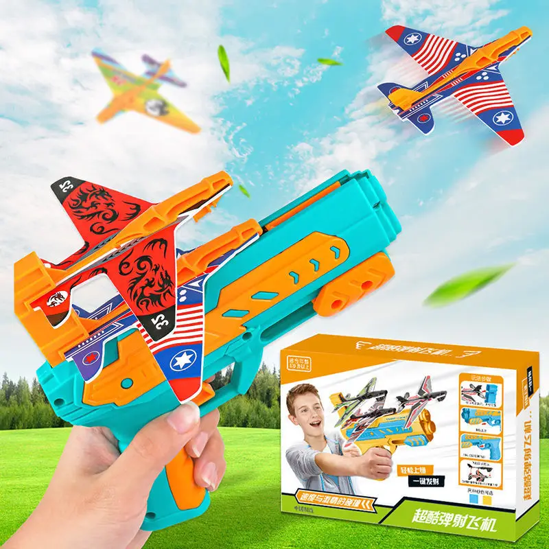 

Catapult Plane Sports Game Outdoor Garden Child Airplane Launcher Bubble Catapult Slingshoot Plane Toy Antistress Fidget Toys