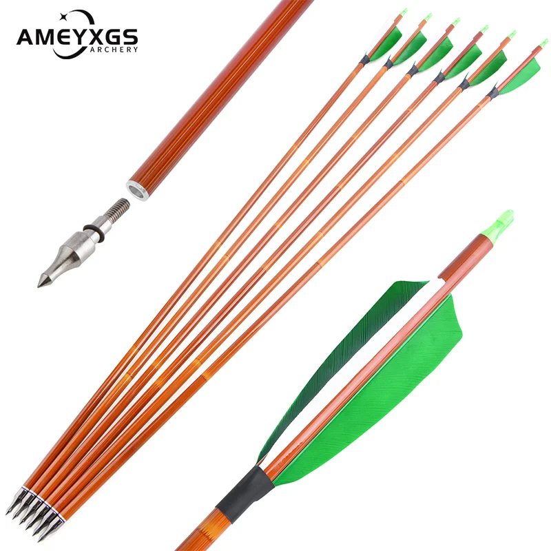 6Pcs Heat Shrink Glue Orange/Green Arrow Shaft Stickers For Archery Universal 