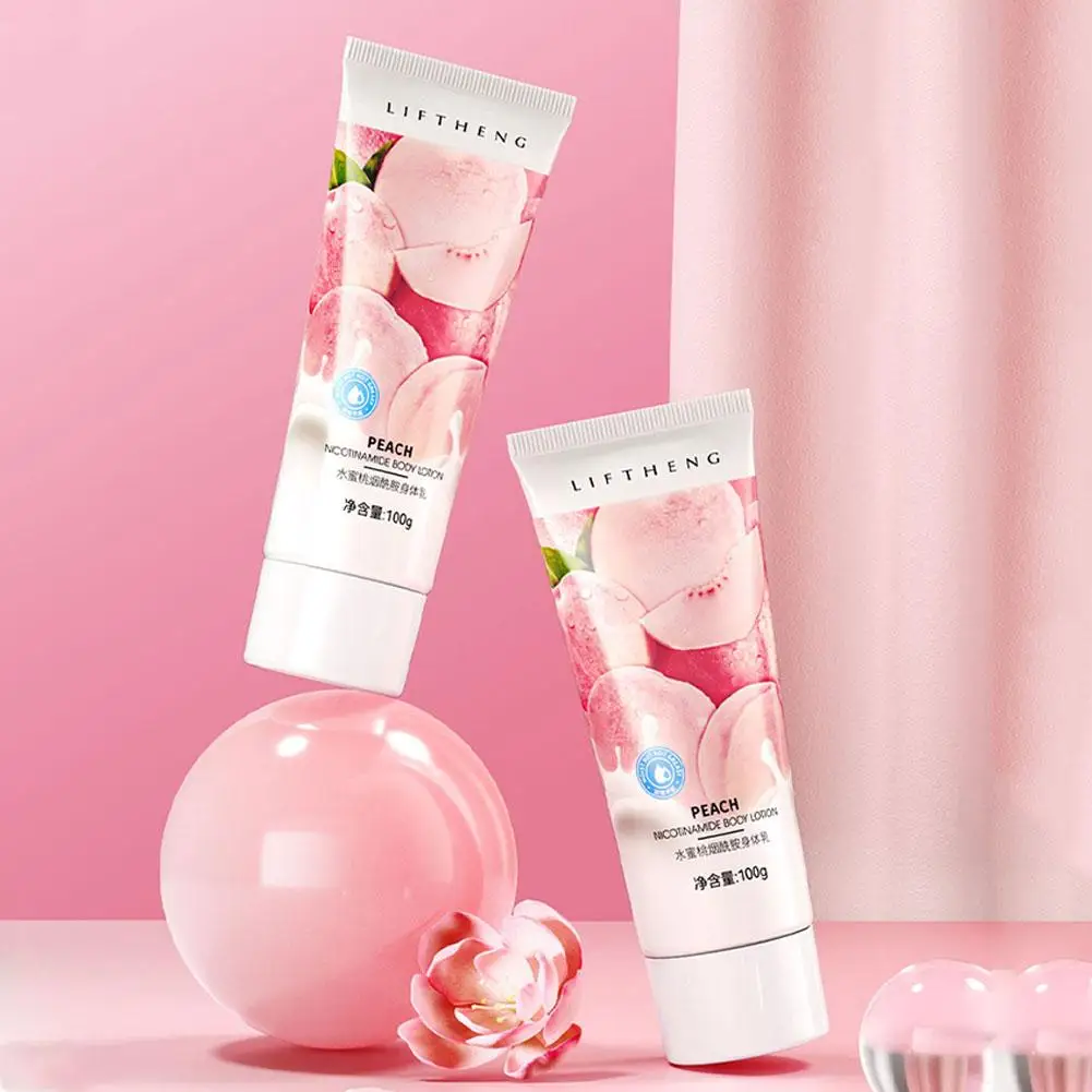 Персиковый Ниацинамид лосьон для тела увлажняющий мягкий разглаживающий