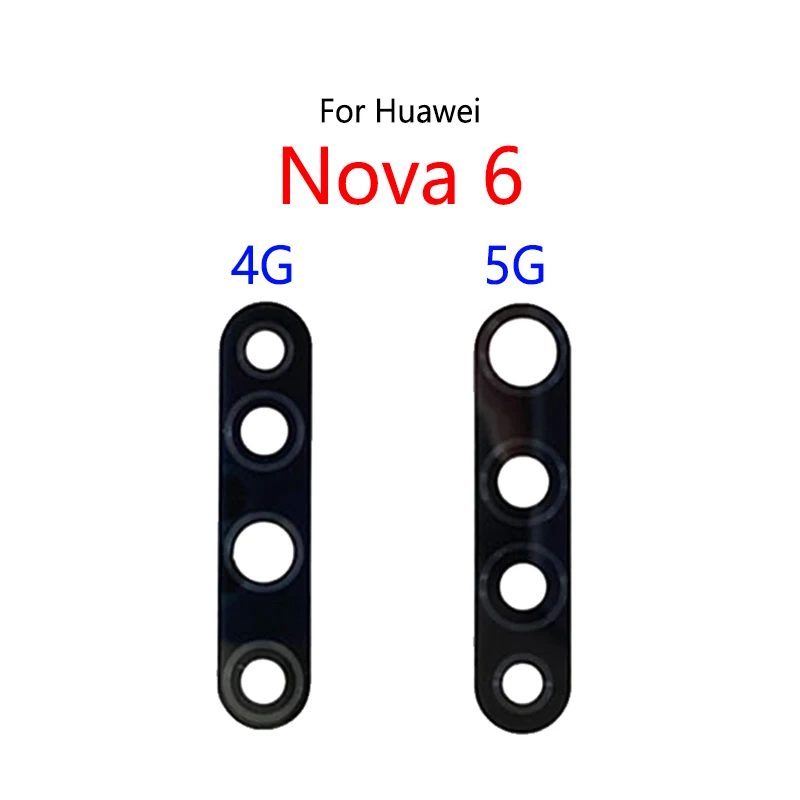 

2PCS/Lot For Huawei Nova 6 4G 5G 6SE Back Lens Rear Camera Glass Lens Mirror