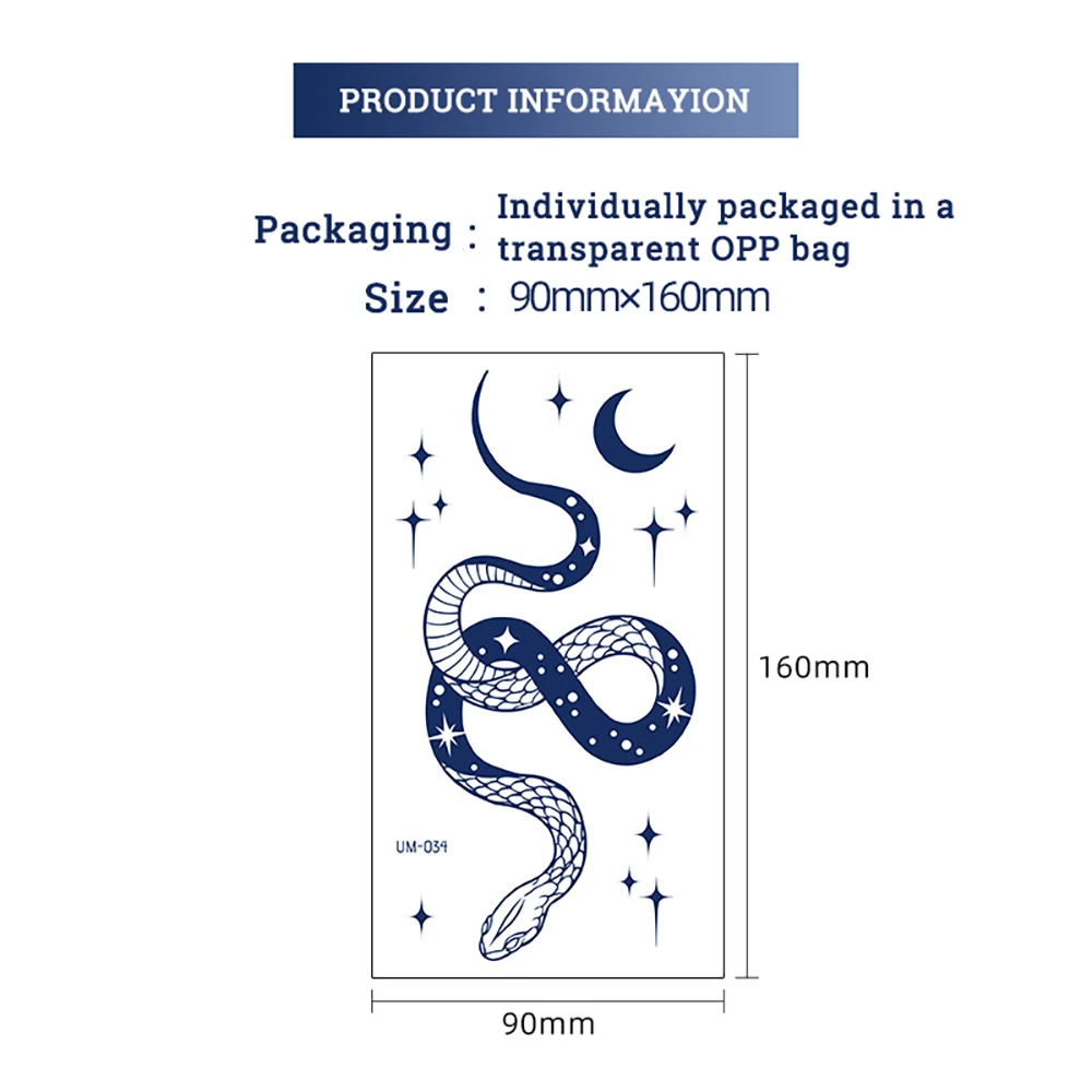 VeeCharm - полупостоянные татуировки-наклейки Juice поддельные татуировки для