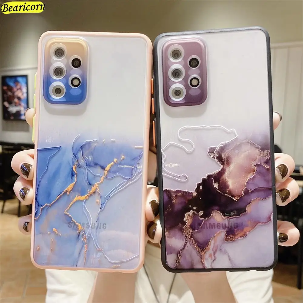 

Watercolor Painting Phone Case for Xiaomi Mi Poco X3 NFC M2 M3 Marble Shockproof Cover for Redmi 9T Note 8 9 9s 10 10s Pro Max