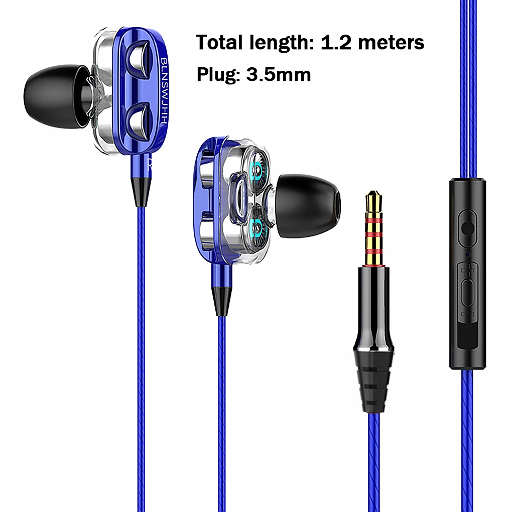 

Wired Earphone 3 5mm Interface Silicone Ear Cap Game Playing Headset Red