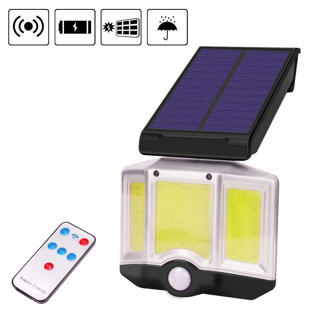 

LED Solar 360 Degrees Motion Sensor Light Wall-mounted Lamp Body Induction Smart Automatic Lights Lighting Tool