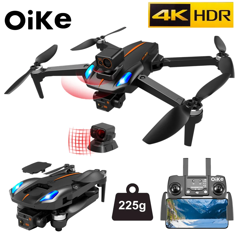 Oike-Dron K911 MAX con GPS, cuadricóptero Profesional con cámara EIS 4K, Mini...