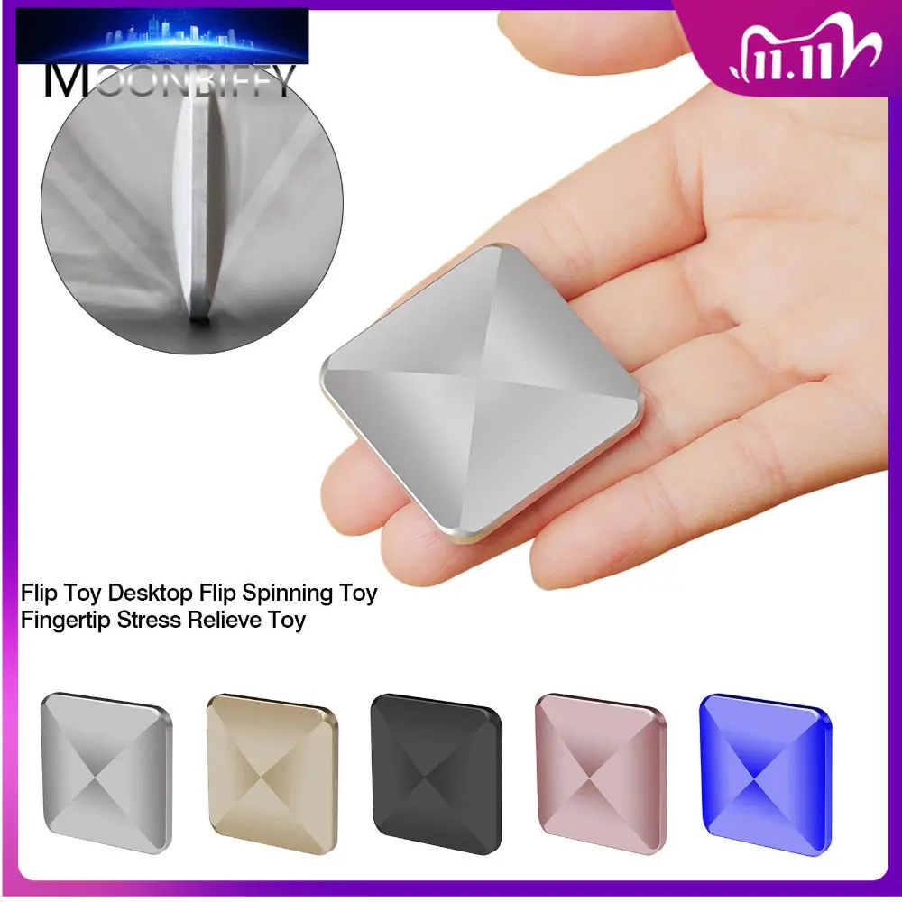 

Desk Rotating Toys Decompression Finger Flip Toy Kinetic Skill Fingertip Spinner Anti-Stress Pocket Stress Relief Toy Adult Gift