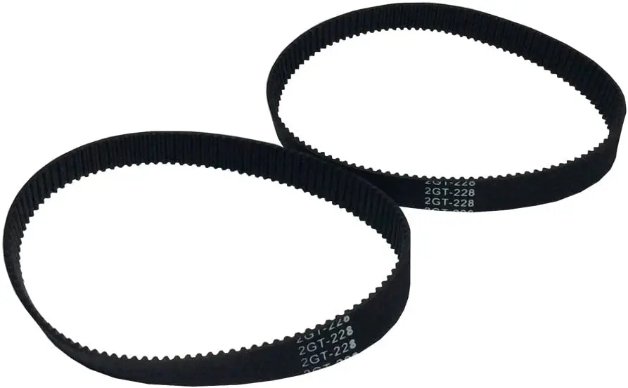 

2GT Rubber Timing Belt 214-2GT-9 L=214mm W=9mm 107 Teeth in Closed Loop for 3D Printer Pack of 2PCS