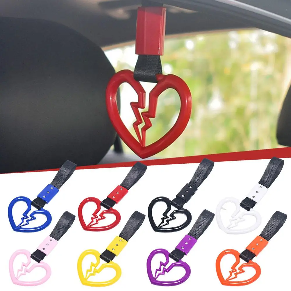 

1 шт. ручка для сломанного влюбленного поезда автобуса, ремешок с сердечком, автомобильный Шарм, аксессуары для автомобиля, ремешок для дрифта, Стайлинг для дрифта F4U4