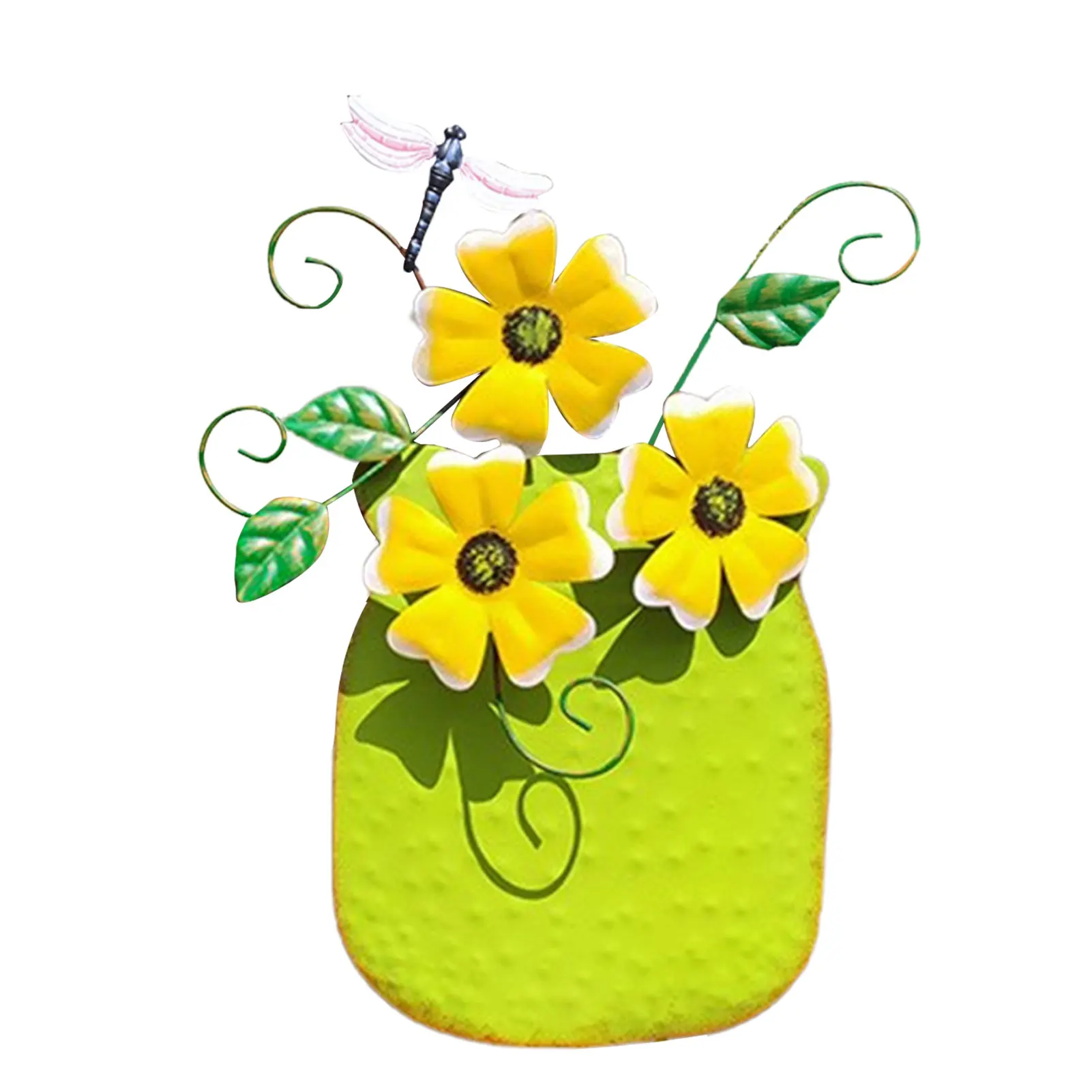 

Iron Floral Wall Art Sculptures Metal Hang Wall Decoration With Hook For Home Bathroom Livingroom Bedroom Or Outdoor Porch Patio