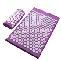 6238cm massager cushion massage mat acupressure relieve back body pain spike mat acupuncture yoga matpillow