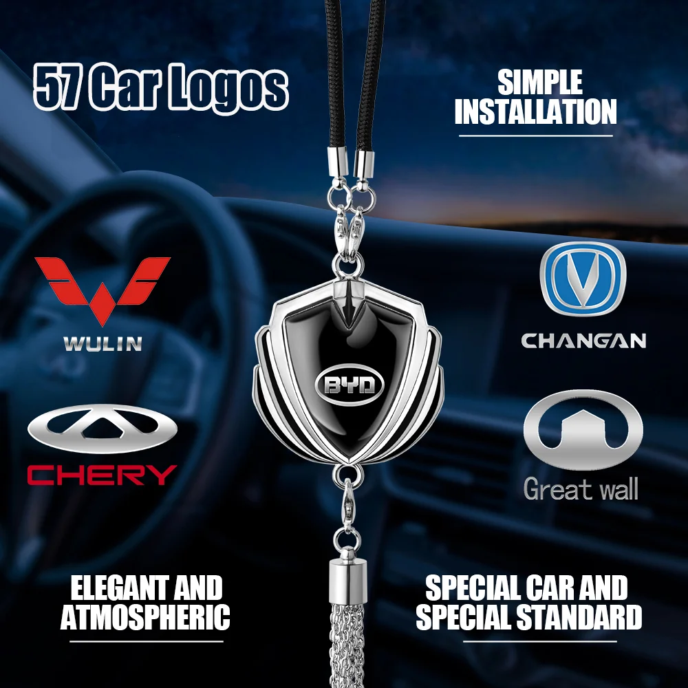 

Car Rearview Mirror Pendant Interior Hanging Ornament Accessories For Lincoln MKZ MKX Aviator Navigator Continental Corsair MKC