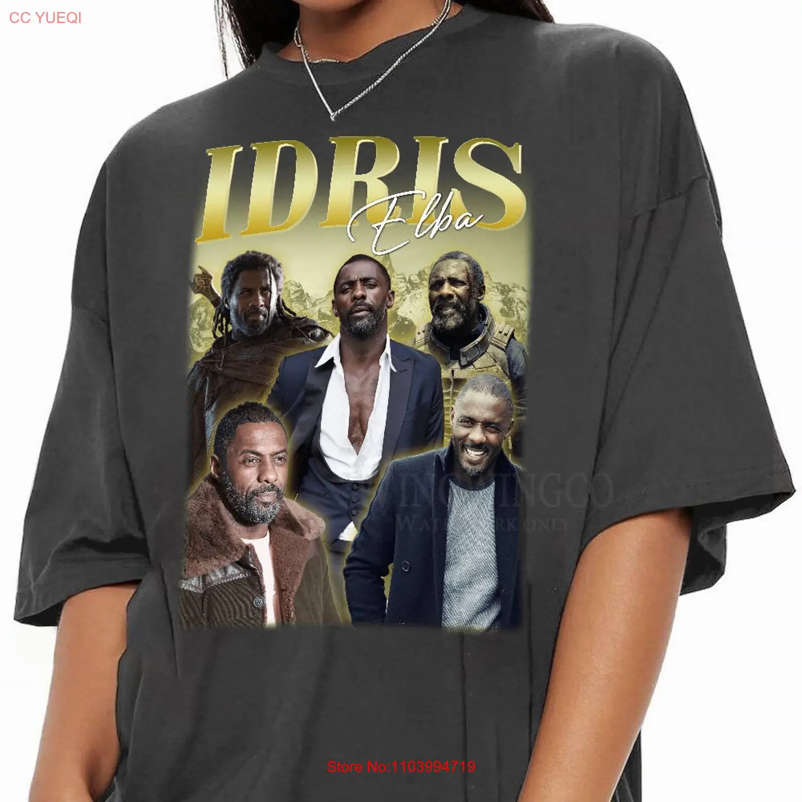 Футболка Idris Elba Винтажная из хлопка