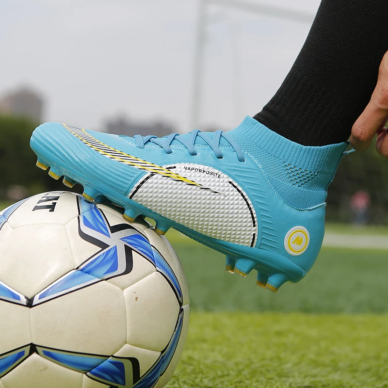 

Soccer Boots Kids Men Soccer Shoes Adult Kids High Ankle Football Kids Boys Ultralight Soccer Cleats Sneakers Large Size 35-45