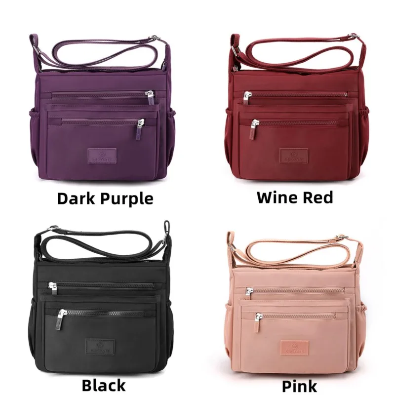 Nylon Women Shoulder Bag Fashion Female Travel Top-handle Handbag Multi-pockets Tote Girls Leasure Crossbody Bag