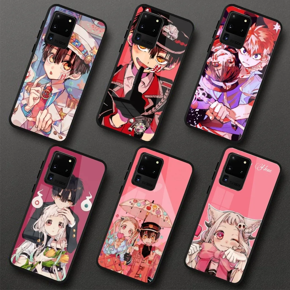 TBHK Hanako Kun Mobile Cell чехол для телефона Samung S23 S22 S21 Pro Ultra A13 A33 A53 NOTE 20 PC Glass Phone Cover Funda