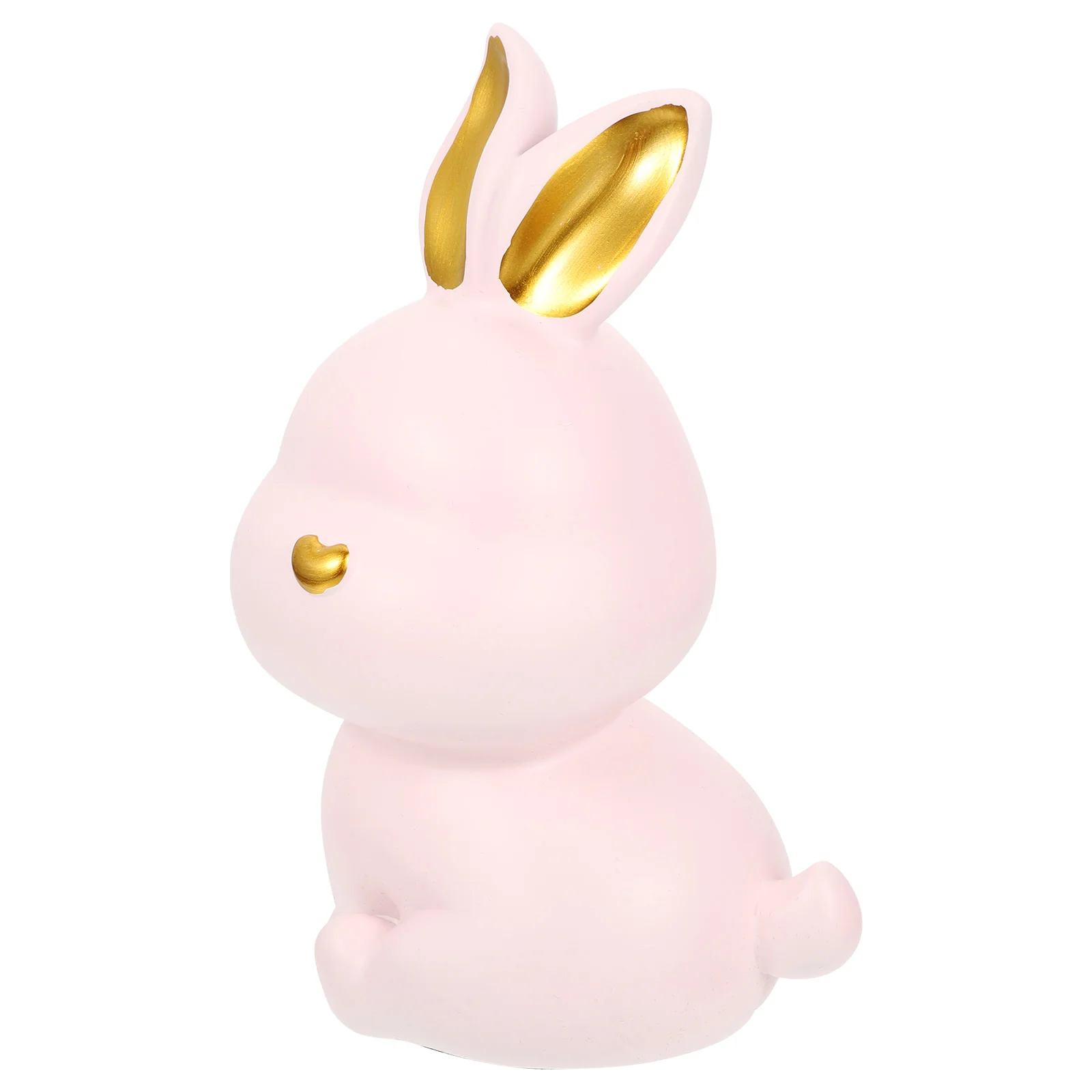 

Bank Money Piggy Bunny Rabbit Saving Coin Pot Animal Kids Box Statue Storage Toy Figurine Zodiac Easter Unbreakable Figurines