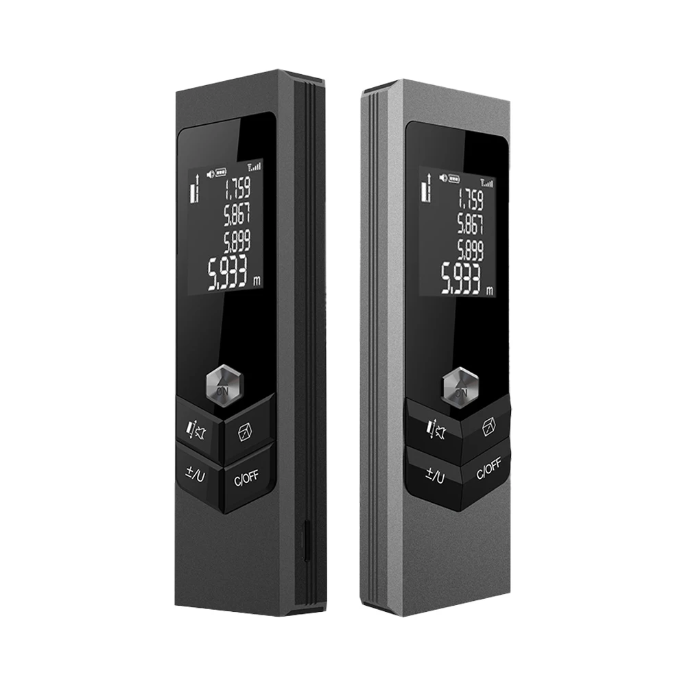 

40M Mini Rangefinder Handheld Laser Distance Meter USB Rechargeable Laser Telemeter High Precision Portable Measuring Tools