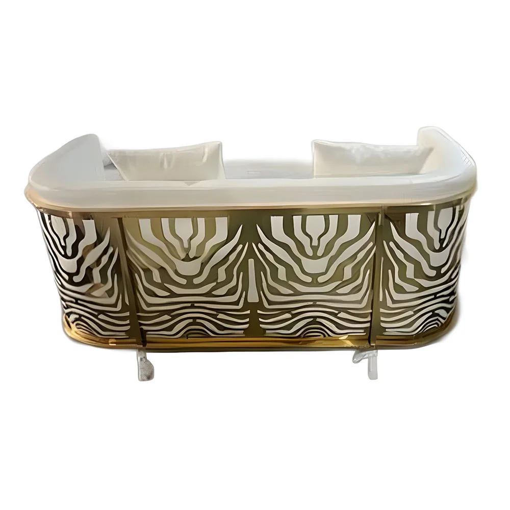 Нержавеющая сталь с красивым узором кресло для невесты и жениха роскошный