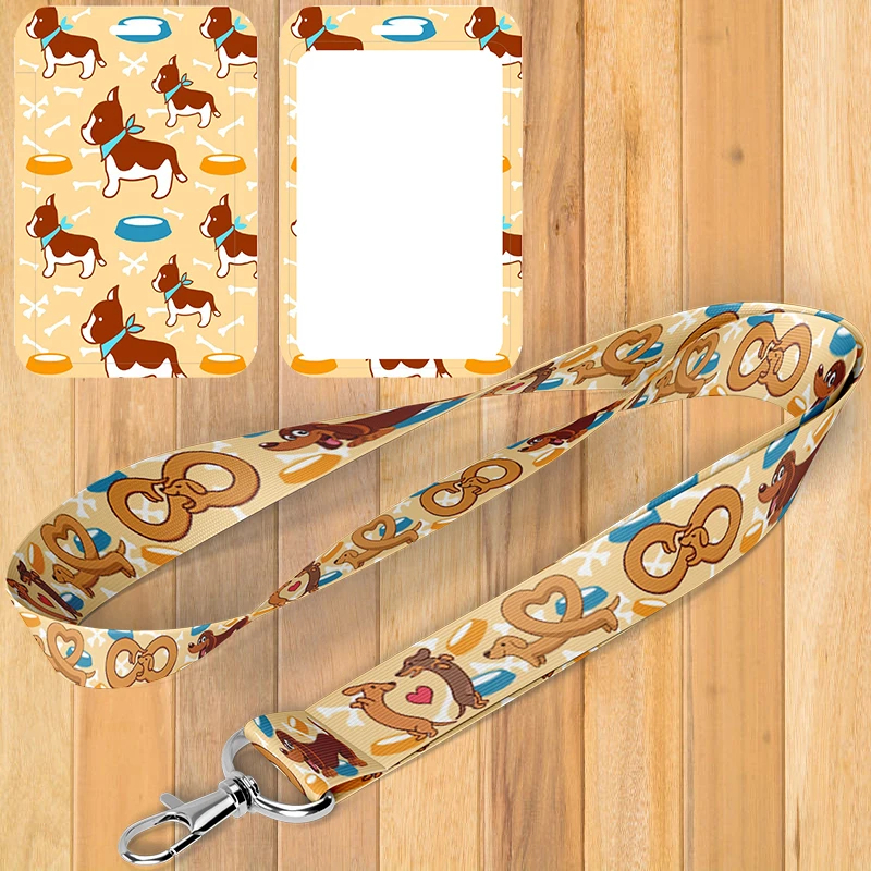 

A0128 Dachshund Dogs Cute Lanyard for Key Neck Strap lanyards id badge holder Key Chain Key Holder Hang Key Rings Accessories