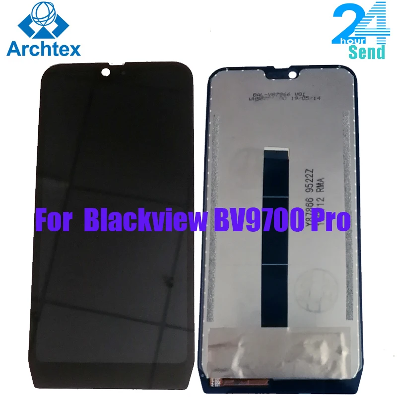 5,84 дюймов для 100% оригинального Blackview BV9700 Pro ЖК-дисплей + кодирующий преобразователь сенсорного экрана в сборе 2280x1080 Android 9,0