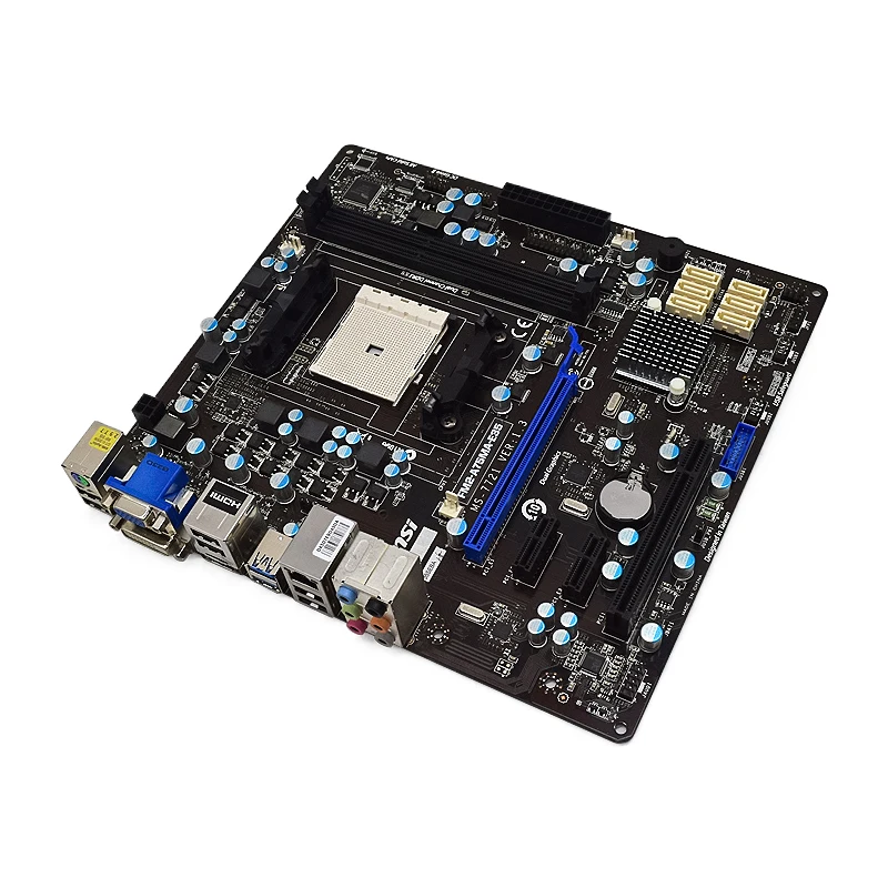 Фото Материнская плата MSI Socket FM2 FM2-A75MA-E35 системная плата AMD A75 DDR3 32GB USB3.0 SATA III PCI-E 2,0 ATX для A10-5700 cpus №4