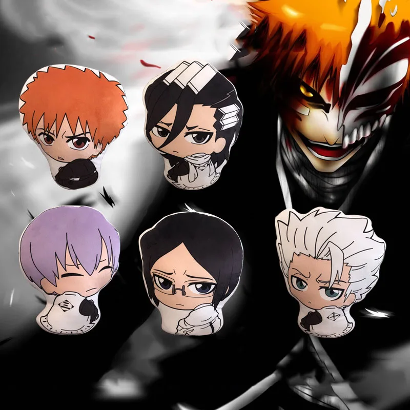 

Плюшевая кукла Kurosaki Ichigo, лидер продаж 10/40 см, кукла из мягкого плюша с подвеской в виде подушки, Ishida, Uryuu, Hitsugaya, Toushirou