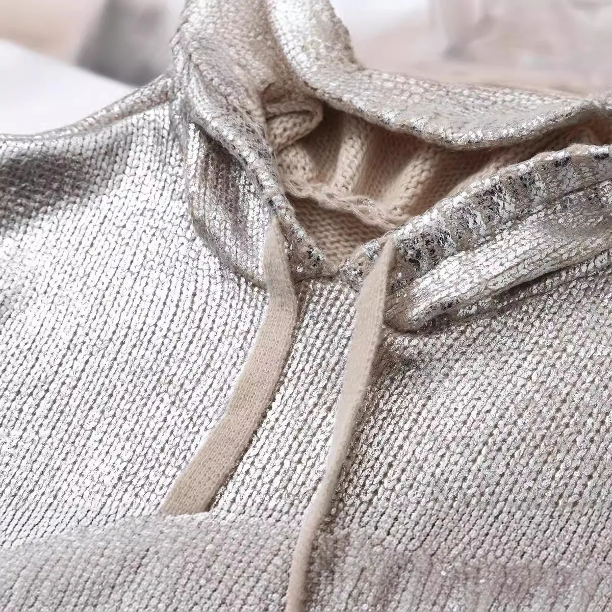 JHJN Кемпинг Открытый женский свитер Персонализированный уличный металлический