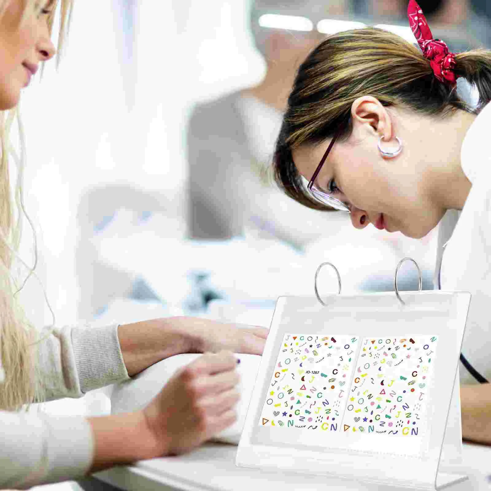 

Sticker Display Stand Nail Decal Storage Book Album Collecting Mini Stickers The DIY Acrylic Korean
