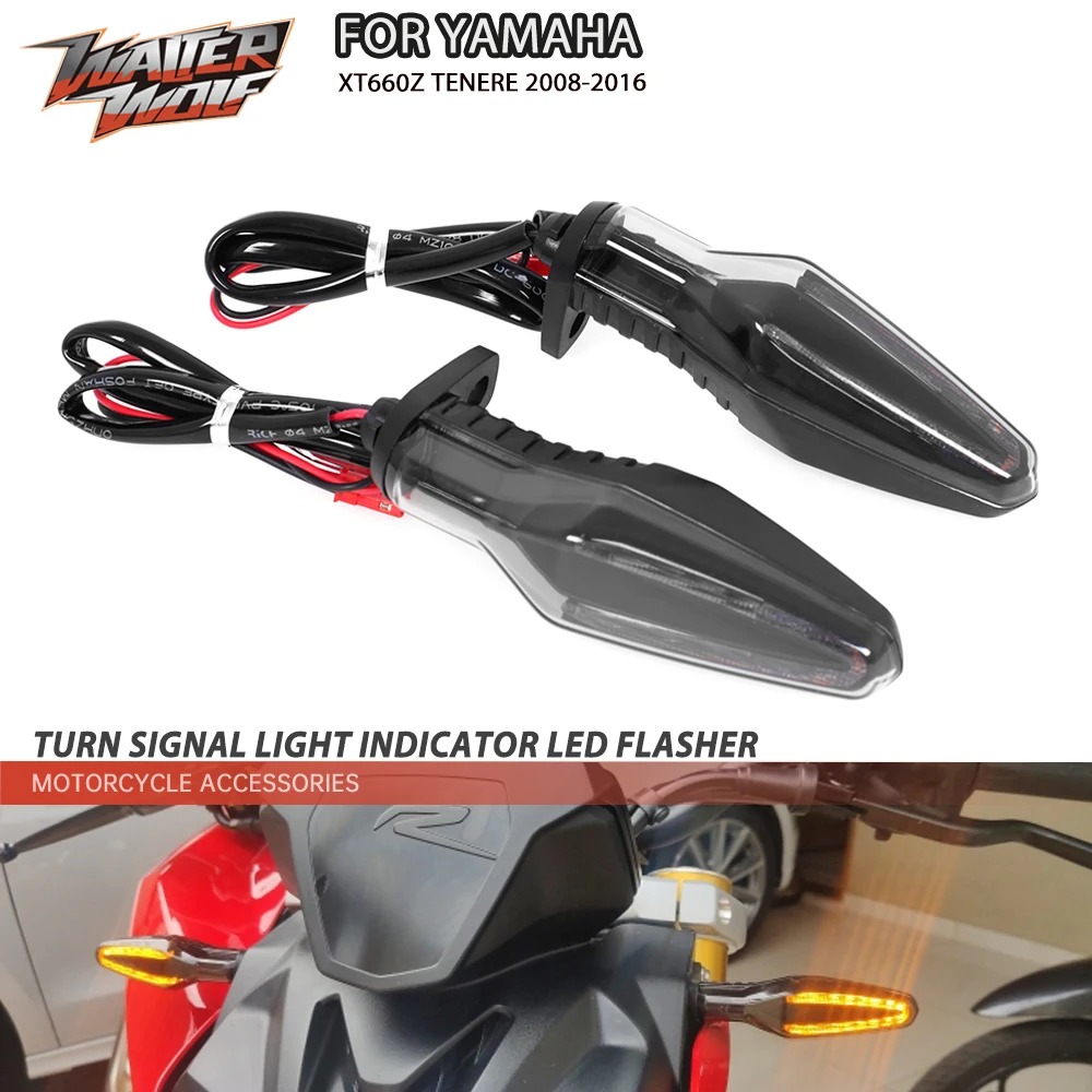 

Turn Signal Light Indicator Flasher LED Motorcycle For YAMAHA XT 660 Z XT660Z TENERE 2008-2016 Front Rear Arrows Lights