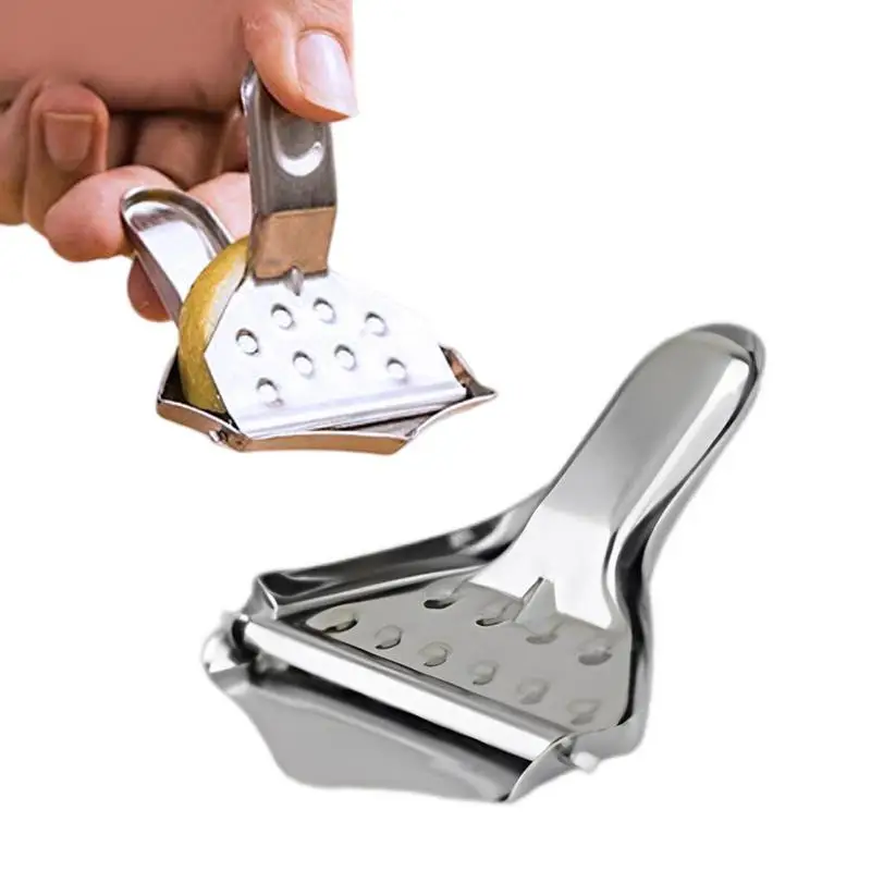 

Металлическая соковыжималка для лимона из нержавеющей стали, ручная соковыжималка для лимона и лайма с пищевой твердой соковыжималкой, сок...