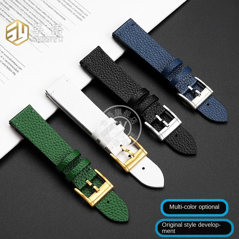 Фото Shenyu для GUCCI G-TIMELESS YA1264065 YA1264067 Burt's Bee вышитый зеленый кожаный ремешок для мужчин и женщин аксессуары для браслетов №2