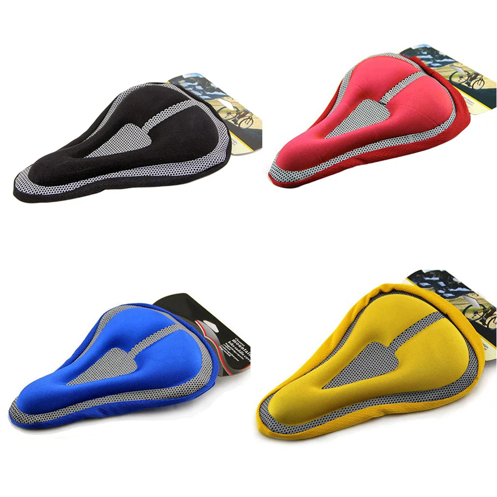 Чехол для велосипедного седла мягкая подушка из пены с эффектом памяти 4 цвета